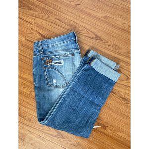 Joe's Cropped Distressed Jeans